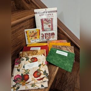 Mount Redoubt Designs by Letita Hutchings Apple spice produce bag Quilt Project